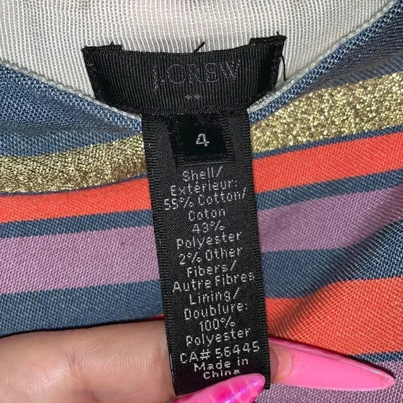 J. Crew Striped Mini Skirt - Picture 5 of 5